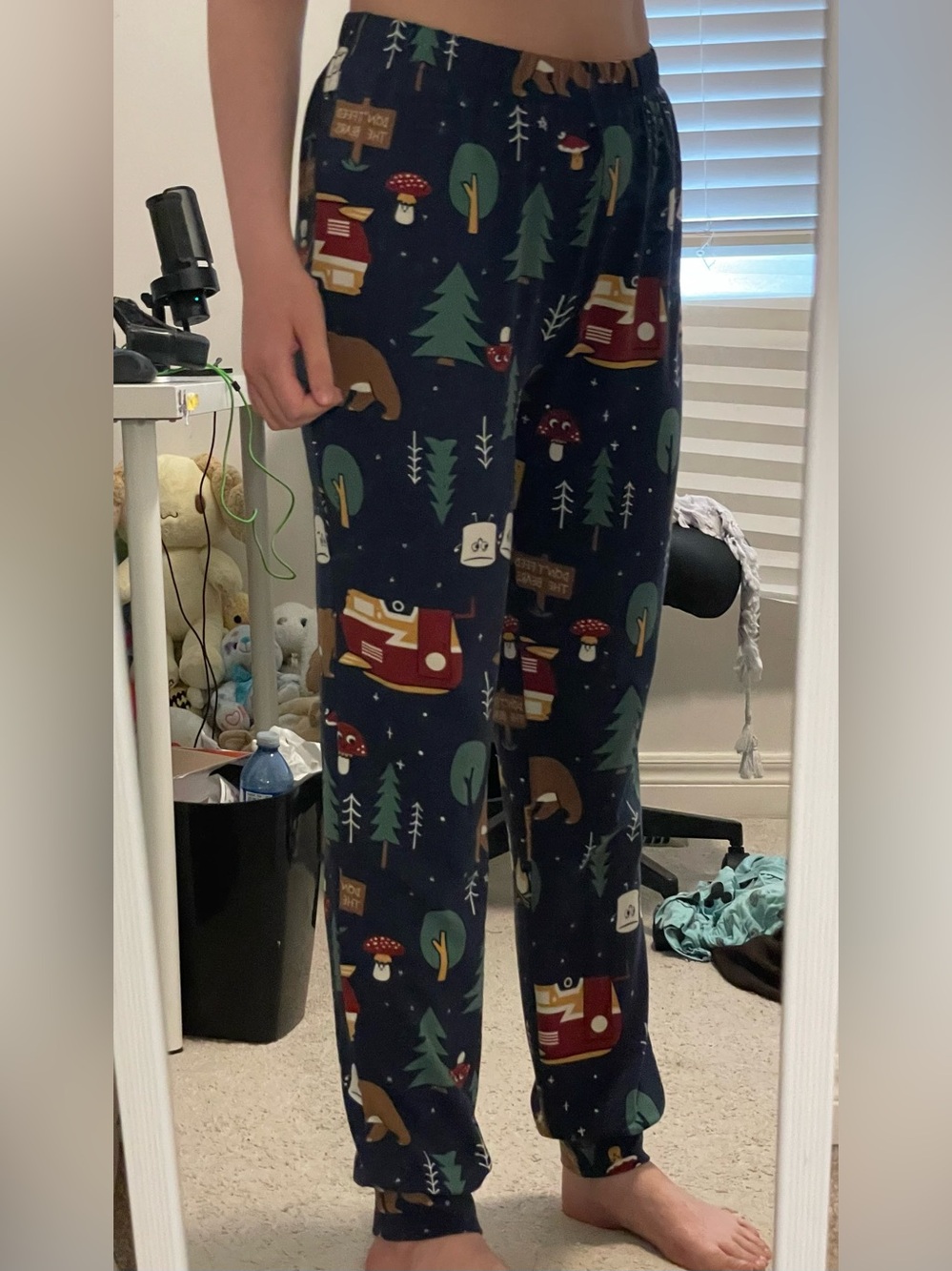 Navy Forest Winter Pajama Pants